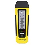 TROTEC Feuchtigkeitsmessgerät BM22 – Für Wand, Holz, Estrich – Messbereich 6-44%, Abschaltautomatik, LED Feuchte-Indikator, LED-Taschenlampe